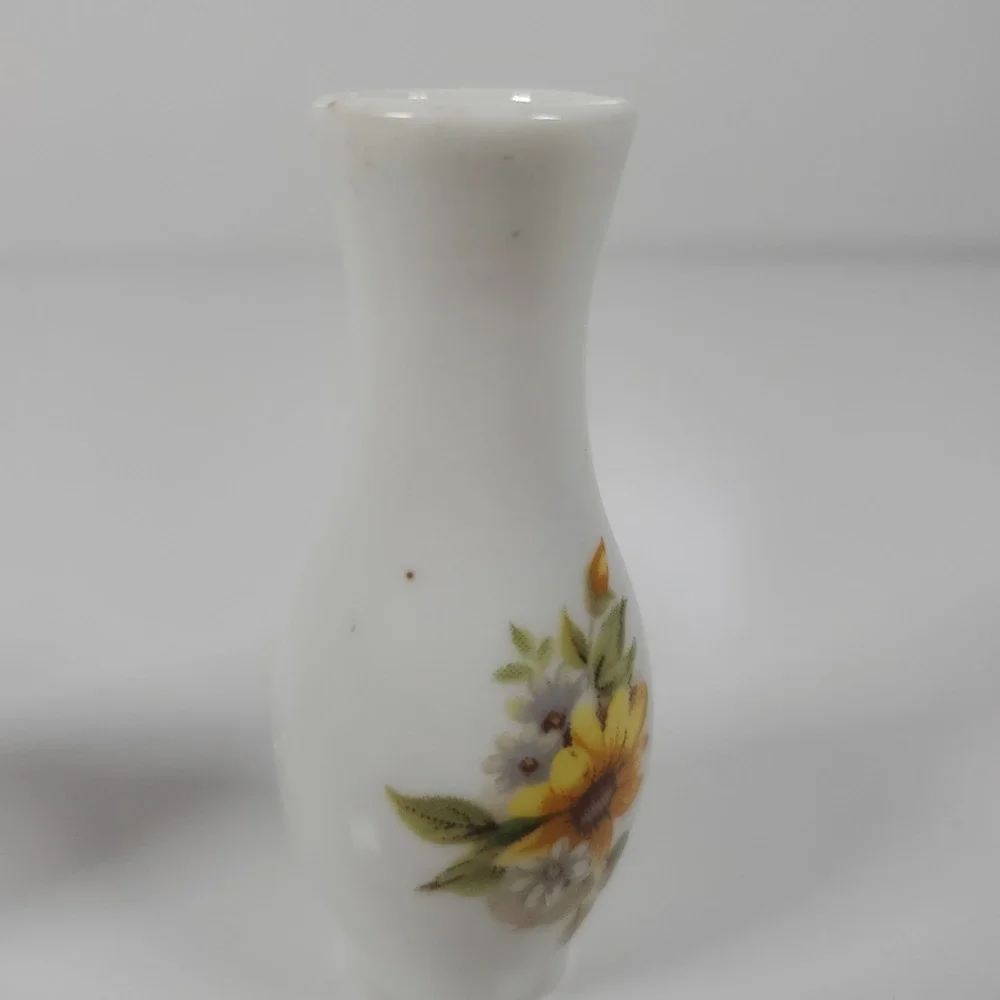 Vintage Auto Bud Vase from 1970s Ceramic Painted Mini Vase
